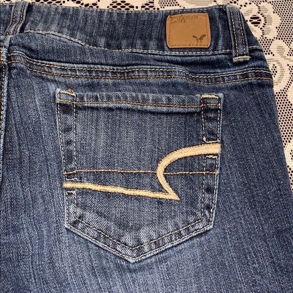 American Eagle Stretch Jeans Size 6 Long Flare - Picture 4 of 5